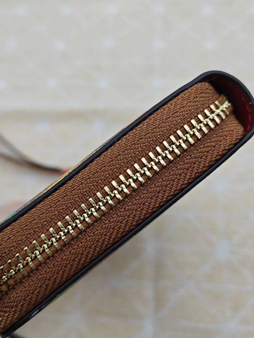 Coach Multicolor Signature Zip Wallet - Picture 3 of 6